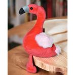 Elifeshop Ithal Kumaş Yumuşak Dokulu Hawaii Flamingo Parti Süsleme Peluş Oyuncak Oyun & Uyku Arkadaşı 25 Cm. - Kırmızı