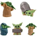 Elifeshop The Mandalorian Baby Yoda Grogu Bebek Yoda Aksiyon Figür Oyuncak Seti 5 Yoda Figürü Bir Arada Set B