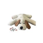 elifim home Peluş Krem Köpek 90x75 Cm Oyuncak Uyku Arkadaşı