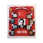 elifletasarim Atatürk Köşesi Panosu Zeminli (Keçeden Eğitim Materyali) ATKP08