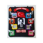 elifletasarim Atatürk Köşesi Panosu Zeminli (keçeden Eğitim Materyali) ATKP27