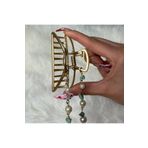 Elifsu Jewelry Doğal Taş Sarkıntılı Metal Mandal Toka