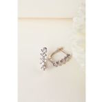 Elika Silver 925 Ayar Gümüş Su Yolu Küpe