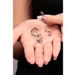 Elika Silver Kadın Burgu Model Küpe