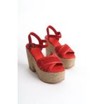 Elile Shoes Hakiki Deri Yüksek Topuklu Sandalet 33-34-35-41-42 Numara