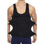 Elilom Erkek Korse Atlet - Göbek Toparlayıcı, Bel İnceltici, Dik Duruş (YUKKA) Siyah 2XL