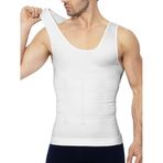 Elilom Erkek Korse Atlet – Göğüs (Jinekomasti) ve Göbek Toparlayıcı, Dik Duruş Destekli, Slim Fit İç Giyim (YUKKA) (Beyaz, 2XL)