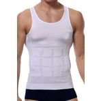 Elilom Erkek Shapewear Atlet - Göbek ve Göğüs Toparlayıcı, Dik Duruş Destekli Fit Korse Atlet BEYAZ L