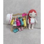 Elina Bebek ve Kıyafetleri Amigurumi Organik Oyuncak
