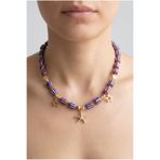elinasaccessories Hint Boncuğu Kolye Deniz Yıldızı Yıldız Charm El Yapımı 14K Altın Kaplama Bohem Kadın