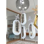 Elips Modeli 4 Lü Sarkıt LED Avize - KROM - Sarı - Gün Işığı - Beyaz