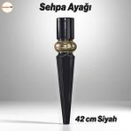 Elips Sehpa Ayağı 42 Cm Plastik Siyah Altın Masa Ayak Mutfak Sehpası Yemek Masası Mobilya Ayakları