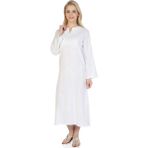 Eliş Şile Bezi 222.02 Kaftan Beyaz Simli Kadın Elbise