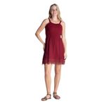 Eliş Şile Bezi Askılı Mini Elbise, XL, 424.04, Bordo, Kadın