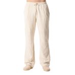 Eliş Şile Bezi Beli Lastikli Çift Cepli Çizgili Müslin Yazlık Pantolon, XL, 212.16, Çizgili Krem, Erkek