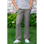 Eliş Şile Bezi Beli Lastikli Multi Çift Cepli Müslin Kadın/Erkek Unisex Yazlık Pantolon, 2XL, 540.29, Gri, Unisex Yetişkin