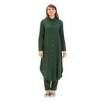 Eliş Şile Bezi Edanur Şile Bezi Mevsimlik ve Yazlık Tunik, XL, 152.02, Yeşil, Kadın