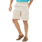 Eliş Şile Bezi Gabardin Lastikli Şort, 3XL, 740.12, Krem, Erkek