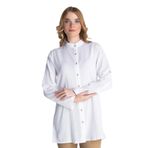 Eliş Şile Bezi Şile Bezi Hakim Yaka Yazlık Tunik, 2XL, 152.03, Beyaz, Kadın