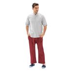 Eliş Şile Bezi Unisex Balıkçı Yazlık Pantolon Taşlı Bordo Tslbrd