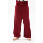 Eliş Şile Bezi Unisex Şile Bezi Balıkçı Yazlık Pantolon Bordo Brd