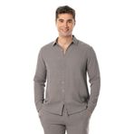Eliş Şile Bezi Uzun Kol Müslin Yazlık Gömlek, 3XL, 572.02, Gri, Erkek