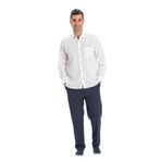 Eliş Şile Bezi Uzun Kol Şile Bezi Tek Cepli Yazlık Gömlek, 5XL, 172.01, Beyaz, Erkek