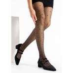 Elisha Butik Zoe Siyah Kadife Renkli Çift Tokalı Küt Burunlu Kadın Kalın Topuklu Ayakkabı