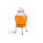 Elista 8 Litre Musluklu Cam Su Sebili Şerbetlik Ve Damacana Metal Ayaklı