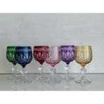 Elista Bohemia Kristal Kahve Yanı Su Bardağı 150 cc 6 Adet - Renkli - 150 ml