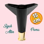 Elista Mobilya Ayagi Sehpa Tv Unitesi Ayaklari Yukseltici 15 Cm Siyah Altin