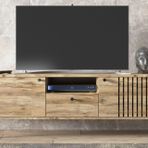 Elit Çıta Kapaklı Tv Ünitesi, Atlantik Çam Siyah, 150 Cm