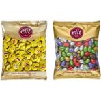 Elit Mini Elitoloji Emoji Sütlü Çikolata ve Chocoeggy Fındık Kremalı Yumurta Seti, Glutensiz, Özel Gün Hediyelik, 2×1 kg