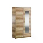 Elit Plus Aynali Surgulu Gardirop-Acik Ceviz (Tori) 120X207x52 Cm (Gxyxd)