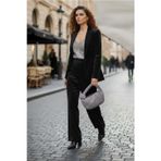 Elit PM37004 Kadın Taşlı Abiye Çanta Gümüş