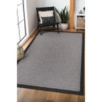 Elit Premium Sisal Halı 1505 – Hav ve Toz Yapmaz Bordürlü Halı - 100 x 200 cm - Gri
