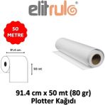 Elit Rulo 91.4x50 cm 80 gr Plotter Kağıdı