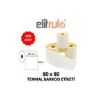 Elit Rulo Elitrulo Barkod Etiketi 80x80 Termal - 500 Adet