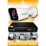 ELITCAM 1 Kameralı Kare 1 Dış Kamera Set 2 TB HDD Full HD Gece Görüşlü Güvenlik Kamerası Sistemi