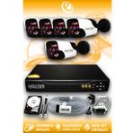 ELITCAM 5 Kameralı Panda 5 Dış Kamera Set 2 TB HDD Full HD Gece Görüşlü Güvenlik Kamerası Sistemi