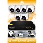 ELITCAM 6 Kameralı Dome 6 İç Kamera Set 2 TB HDD Full HD Gece Görüşlü Güvenlik Kamerası Sistemi