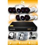 ELITCAM 8 Kameralı Uzay 2 İç Kamera Set 2 TB HDD Full HD Gece Görüşlü Güvenlik Kamerası Sistemi