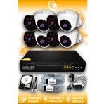 ELITCAM 8 Kameralı Uzay 4 İç Kamera Set 1 TB HDD Full HD Gece Görüşlü Güvenlik Kamerası Sistemi