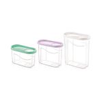 Elite Home Elitehome 3 Lü Erzak Saklama Kabı (1,25 Lt /1 ,75 Lt / 2,5 Lt )