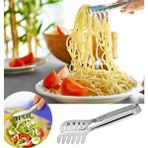 Elite Home Tırnaklı Makarna Salata Maşası Paslanmaz Çelik 22 cm