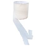 Elite Kurdele 10 Metre Çift Katlı Güpür Dantel Kurdele Beyaz ( En : 5 cm)
