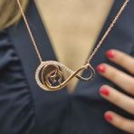 Elite Kuyumculuk Anne Bebek Rose Kaplama 925 Ayar Gümüş Kolye