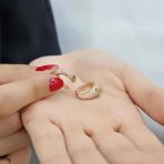 Elite Kuyumculuk Chuuff Yılan 925 Ayar Rose Kaplama Gümüş Kolye