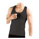 Elite Life Erkek Sıkılaştırıcı Göbek Toparlayıcı Korse Atlet, Siyah, XL/2XL