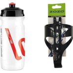 Elite Loli Beyaz 600 ml+Kafes Bisiklet Matarası